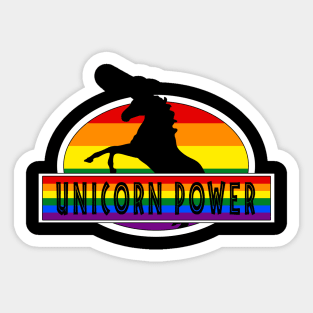 LGBT Gay Pride - Unicorn Power Sticker